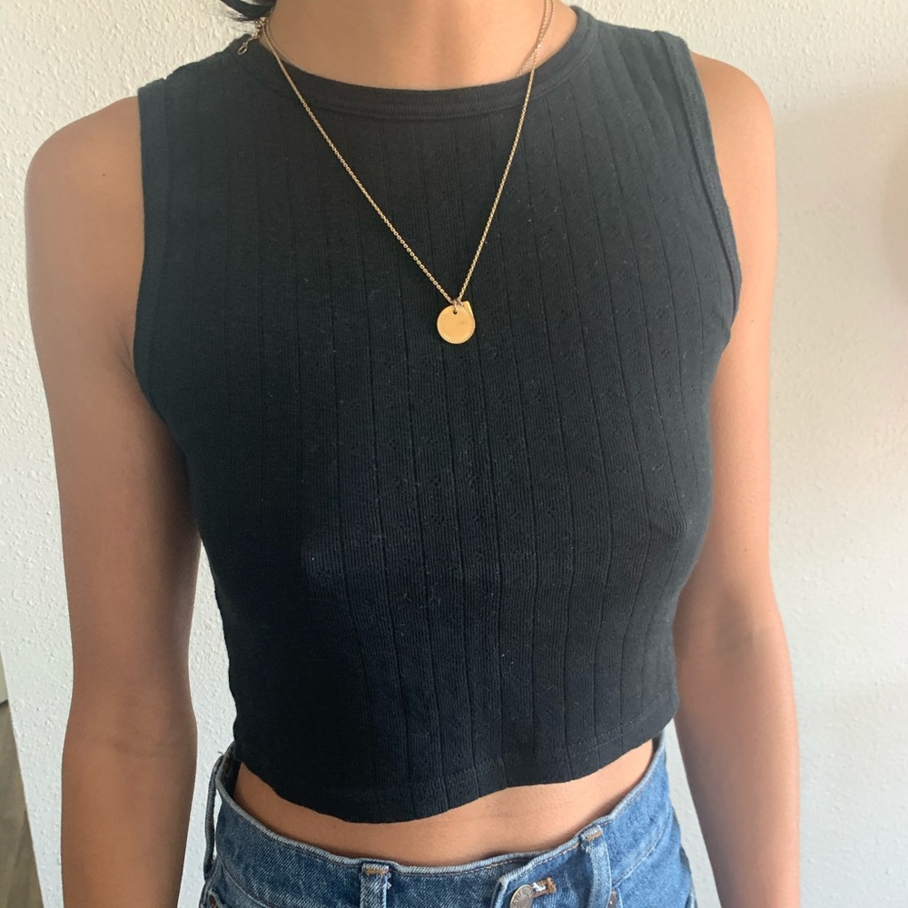 Brandy Melville Cropped Black Tank